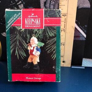 Vintage Hallmark Christmas ornament Honest George 1992
